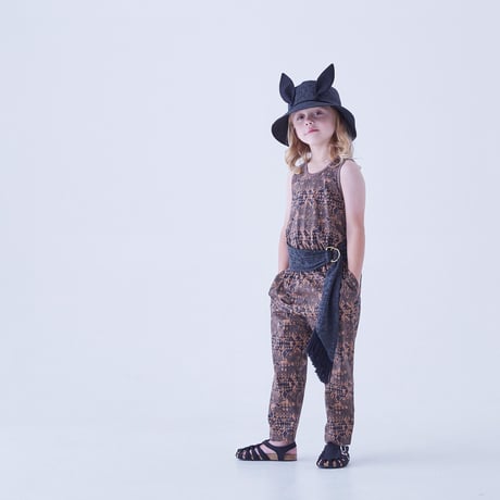 last one!サイズ110【eLfinFolk】 Folk art print pants(サイズ100-130）