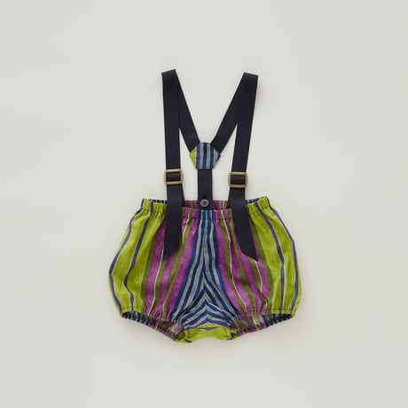 【eLfinFolk】Multi stripe Suspenders Bloomers(サイズ80・90）