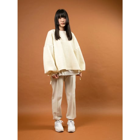 【mimi poupons】キルトスウェット（サイズS、M、L、XL、F）