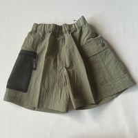 【The park shop】 PARK AROUND SHORTS(オリーブ/サイズ105～145）