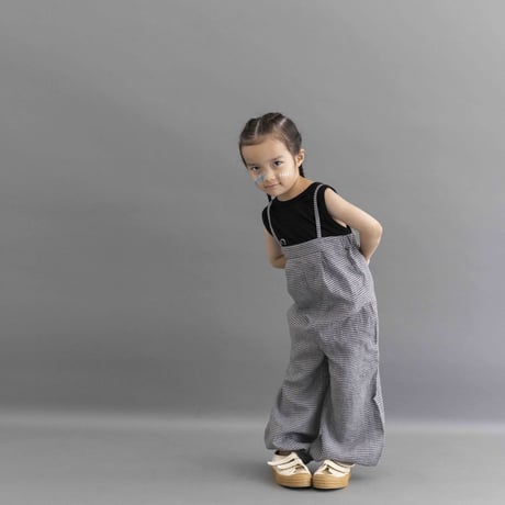 【folkmade】color gingham all in one(サイズS・M・L)