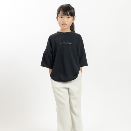 【mimi poupons】鹿の子刺繍ロゴTEE（サイズS、M、L、XL）