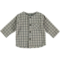 【tocoto vintage 】Checkered mao shirt with pocket