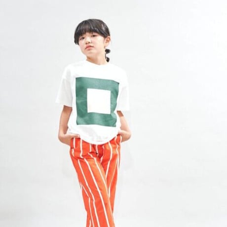 【pilkku】シカクTee（ホワイト　サイズS)