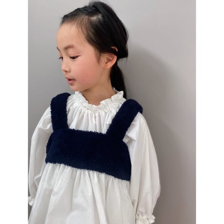 【kiky】camisole blouse（navy/サイズM・L)