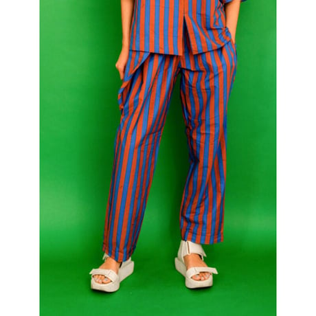 【ZoZIO】Velo pants(茶×青/サイズM・L・T)
