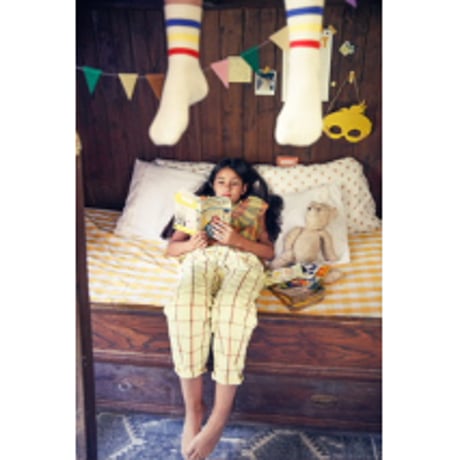 【piupiuchick】mustard checked blouse(サイズ４Y～14Y)