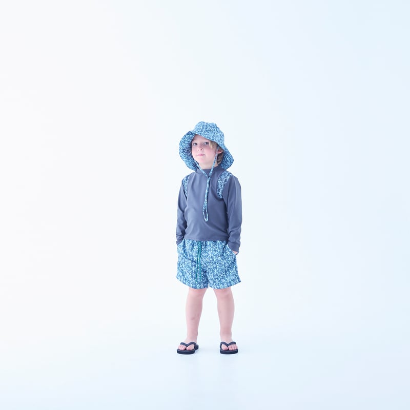 eLfinFolk】 Old Tile Pattern Boys Surf Shorts(
