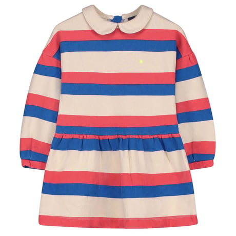 【BONMOT】Short dress allover bistripe（サイズ4-5Y、6-7Y、8-9Y、10-11Y)