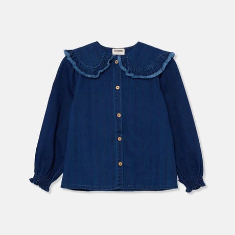 【COZMO】HERRINGBONE DENIM BLOUSE