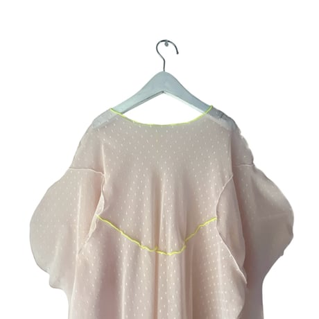 【franky grow】DOTS TULLE MELLOW SHEER TOPS (サイズL、LL）