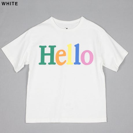 【SMOOTHY】Hello Tee(white/サイズS・M・L・XL)