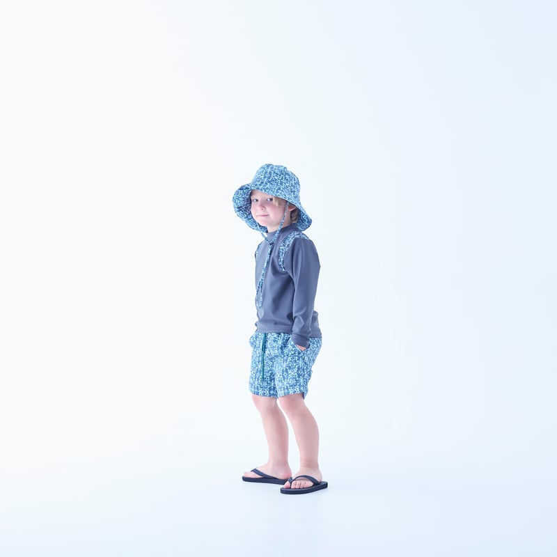 eLfinFolk】 Old Tile Pattern Boys Surf Shorts(