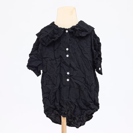 【folkmade】wrinkled blouse(black／大人サイズF)
