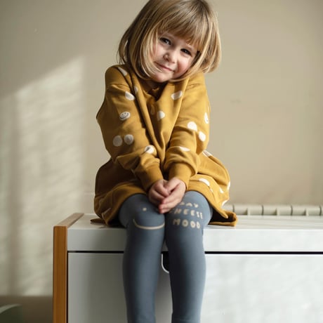 【baby clic】Say cheese storm blue Leggings(サイズ12M、24M、４Y、６Y）