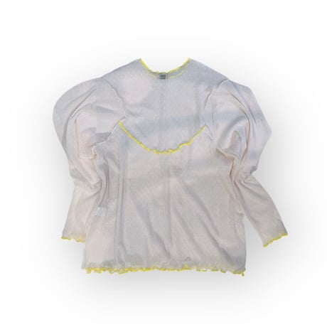 【franky grow】DOTS TULLE MELLOW SHEER TOPS (サイズF2）