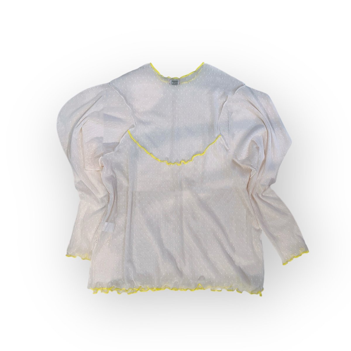 franky grow】DOTS TULLE MELLOW SHEER TOPS (サイズF