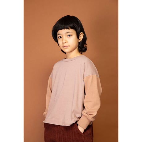 【mimi poupons】バイカラーL/S TEE（サイズS、M、L、XL）