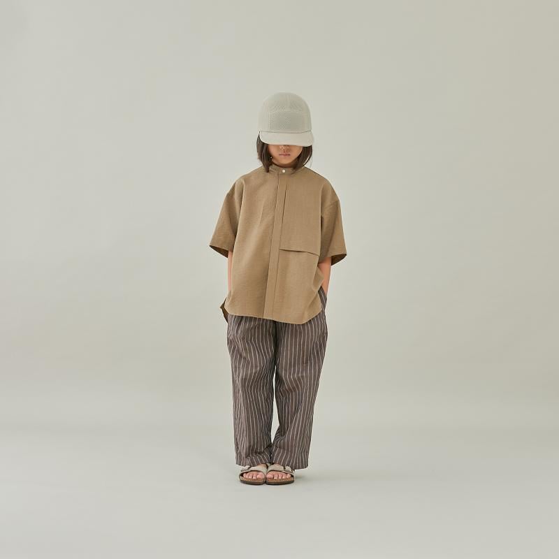 MOUN TEN.】linen 1tuck wide pants(サイズ110・125・14