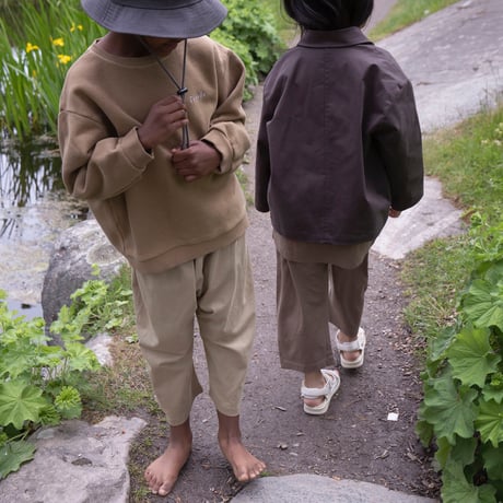 【Façade】 Kohi(wide pants） (Hay/サイズ2Y・3Y・4Y・5Y・6Y・７Y・8/10Y )