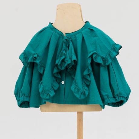 【folkmade】symphony frill blouse（サイズS、M、L、LL)