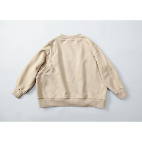 【michirico】Asymmetry pullover(モカベージュ・大人Fサイズ）