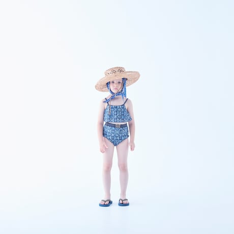 (予約販売）【eLfinFolk】  Woven raffia HAT (54㎝）