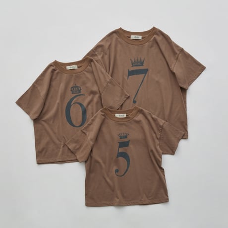 【eLfinFolk】 Number Tee for Birthday（cocoa brown）