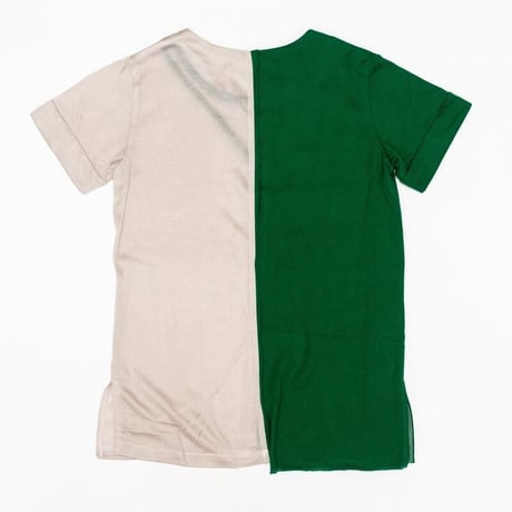 【ZoZIO】Two tone T-shirt（green×white grey/大人サイズ）