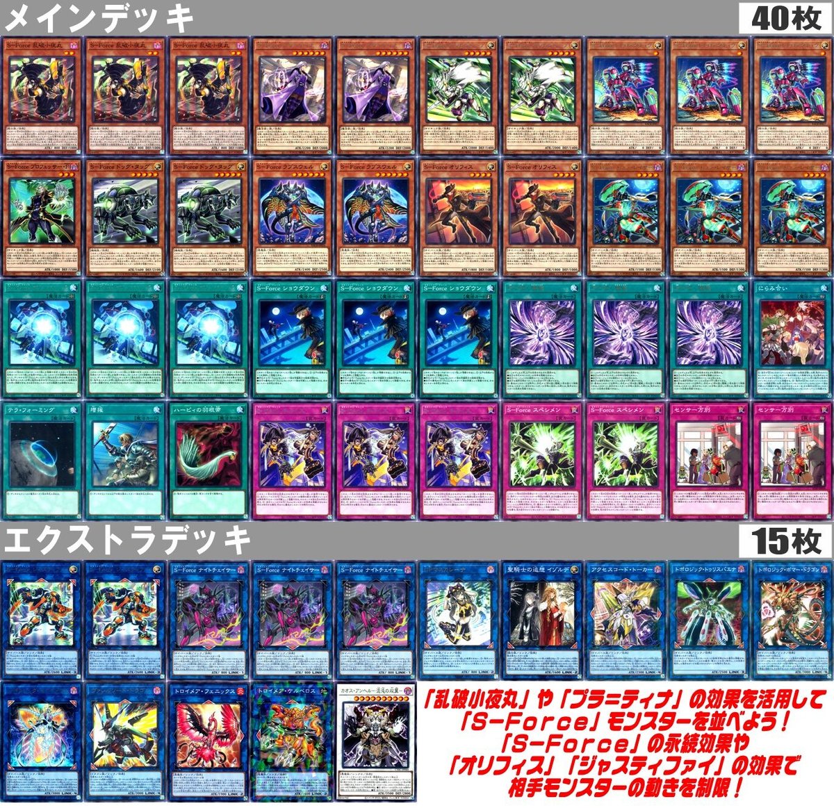 遊戯王 1207『S-Force(セキュリティ・フォース)』デッキ(合計55枚入り)【純構築デッキシリーズ】 遊戯王 No.973 S-Force セキュリティ フォース デッキ