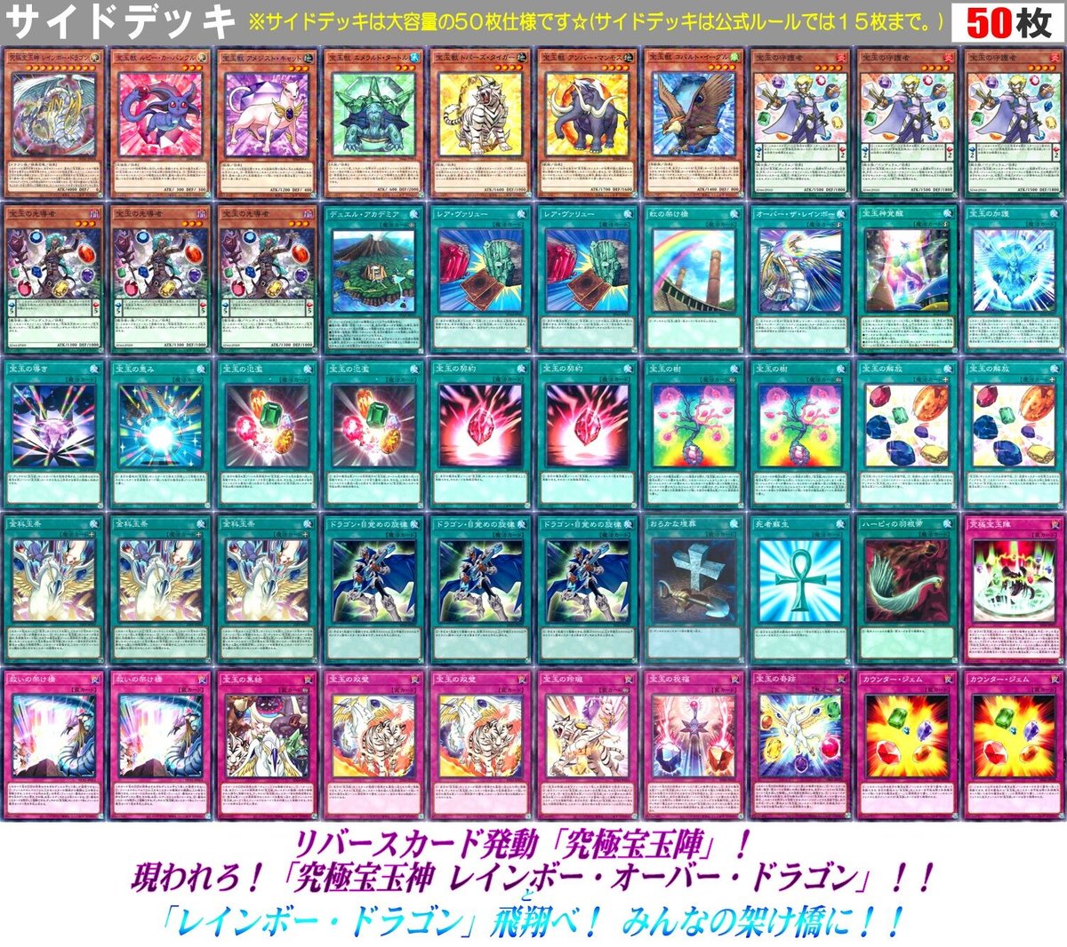 遊戯王 1480『宝玉獣』コンバーチブルデッキ(合計100枚入り 遊戯王 1480『宝玉獣』コンバーチブルデッキ(合計100枚入り