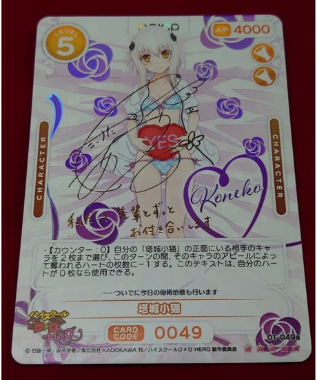 osica 姫島朱乃 直筆 サイン ハイスクールd×d 淡い osica 姫島朱乃 直筆 サイン ハイスクールd×d 淡い