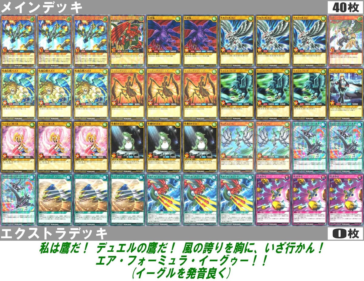 遊戯王ラッシュデュエルハーピィレディデッキパーツセット