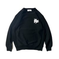 Chenille Logo Crew neck(BLACK)裏起毛