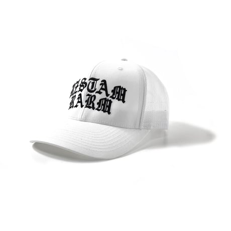 Old English Mesh Cap(WHITE)