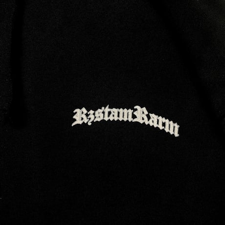 Cross Print Hoodie(BLACK)