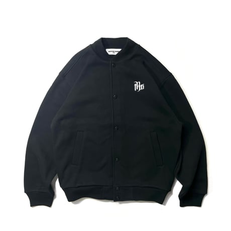 Logo Snap Front Sweat Shirt(BLACK)