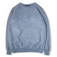 3D Embroidery Logo Crew neck(Stone Blue)