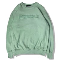 3D Embroidery Logo Crew neck(Smoky Green)