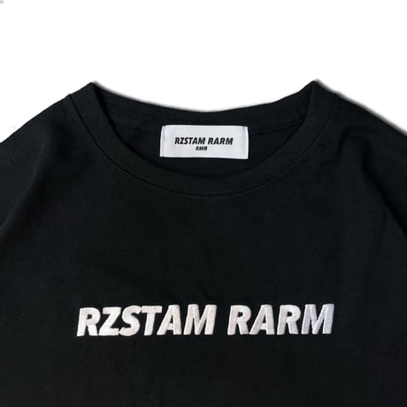 Embroidery T-shirt/Big Silhouette(Black)