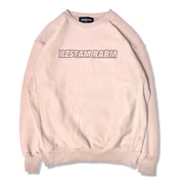 3D Embroidery Logo Crew neck(Smoky Pink)