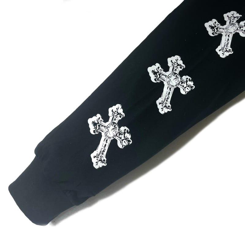 Cross Print L\S Tee(BLACK) | RZSTAM RARM（レジスタンラーム）
