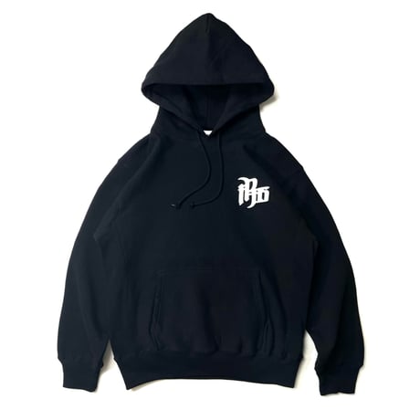 Chenille Logo Hoodie(BLACK)裏起毛