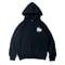 Chenille Logo Hoodie(BLACK)裏起毛