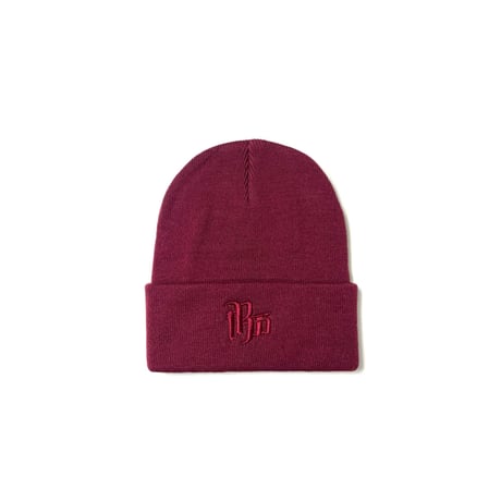 Logo Knit Beanie(BORDEAUX)