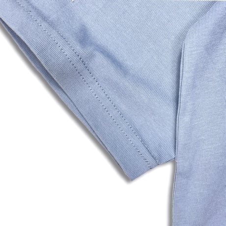 Embroidery T-shirt/Big Silhouette(Light Blue)