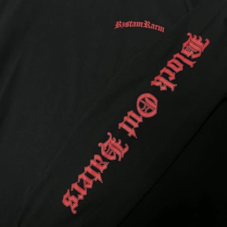 Old English L/S tee(BLACK)
