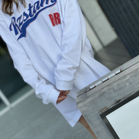Baseball Logo L/S tee(White)