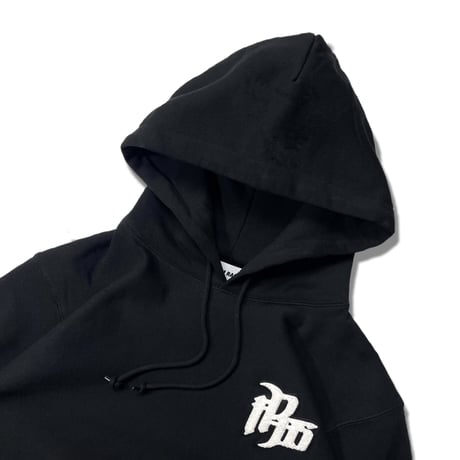 Chenille Logo Hoodie(BLACK)裏起毛