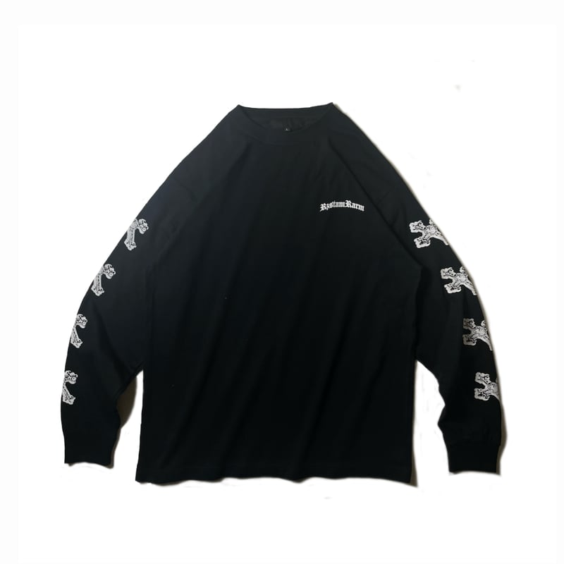 Cross Print L\S Tee(BLACK) | RZSTAM RARM（レジスタンラーム）